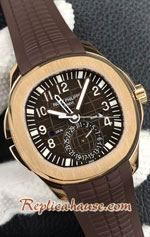 Patek Philippe Aquanaut 5146R Travel Time Rose Gold 41mm Swiss ZF Replica Watches 04