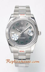 Rolex Datejust 41mm Gray Dial Swiss Replica Watch 09