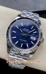 Rolex Datejust 41mm Blue Fluted Motif Dial 3235 Swiss VSF Replica Watch 02