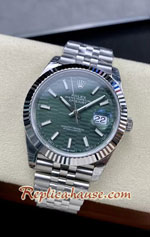 Rolex Datejust 41mm Green Fluted Motif Dial 3235 Swiss VSF Replica Watch 01