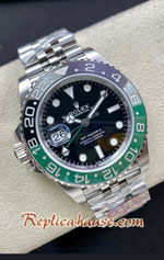 Rolex GMT Masters II Sprite Black Green Jubilee - Swiss Clean Replica Watch 04
