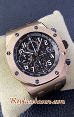 Audemars Piguet Royal Oak Offshore Black Dial Rose Gold 42MM Swiss APF Replica Watch 03