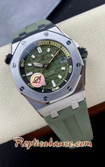 Audemars Piguet Royal Oak 15720st Diver Green Dial 42MM Swiss APS Replica Watch 11