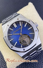 Audemars Piguet Royal Oak Flying Tourbillon Blue Dial 41mm Replica Watch 08