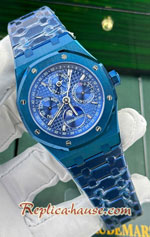 Audemars Piguet Royal Oak Perpetual Calendar 26579CS Blue Ceramic 41MM Swiss BBR Replica Watch 03