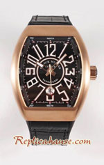 Franck Muller Vanguard Rose Gold 44mm Swiss Replica Watch 05