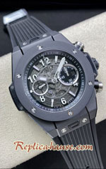 Hublot Big Bang Unico Black Ceramic Black Dial 44MM Swiss ZF Replica Watch 15