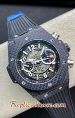 Hublot Big Bang Unico Carbon Black Dial 45MM Swiss HB Replica Watch 21