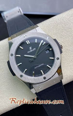 Hublot Classic Fusion Black Dial 45MM Swiss WWF Replica Watch 24