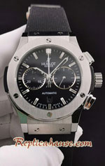 Hublot Classic Fusion Chronograph Black Dial 45MM Swiss Replica Watch 01