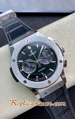 Hublot Classic Fusion Chronograph Black Dial 45MM Swiss TA Replica Watch 22