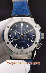 Hublot Classic Fusion Chronograph Blue Dial 45MM Swiss Replica Watch 02