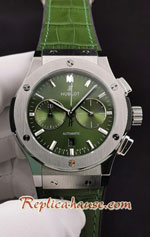 Hublot Classic Fusion Chronograph Green Dial 45MM Swiss Replica Watch 03
