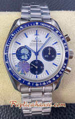 Omega Speedmaster Snoopy Anniversary Blue Dial 42mm Swiss OS Replica Watch 02