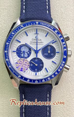 Omega Speedmaster Snoopy 50th Anniversary Leather Strap 42mm Swiss OS Replica Watch 03