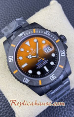 Rolex Submariner DiW Gradyan Turuncu DLC Coating Carbon Bezel Orange 40mm Swiss VSF Replica Watch 02