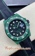 Rolex Submariner DiW Green Carbon Fiber Edition 40mm Swiss 3135 VSF Replica Watch 05