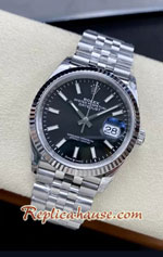 Rolex Datejust 36mm Black Dial Jubilee VSF Swiss Replica Watch 05