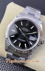 Rolex Datejust 41mm Black Dial VSF Swiss Replica Watch 08