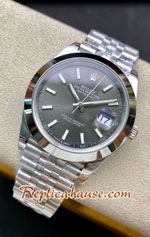 Rolex Datejust 41mm Grey Dial Jubilee Smooth-Edges VSF Swiss Replica Watch 07