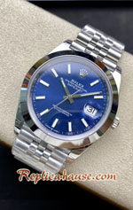 Rolex Datejust 41mm Blue Dial Jubilee Smooth-Edges VSF Swiss Replica Watch 06