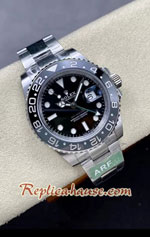 Rolex GMT Masters II Black Grey Ceramic Green Hand Swiss AR Replica Watch 03