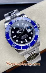 Rolex Submariner Smurf 3235 Blue Dial 41mm Swiss Clean Replica Watch 05