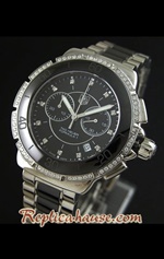 Tag Heuer Formula 1 Chronograph Black Ceramic Diamond Ladies 40mm Swiss Replica Watch 04