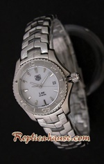 Tag Heuer Link White Dial Ladies 26mm Swiss Replica Watch 03